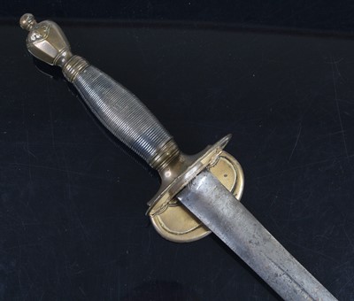 Lot 3370 - A British 1796? pattern sword, the 79cm double...