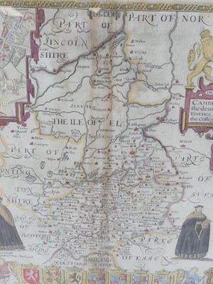 Lot 2201 - John Speed - Cambridgshire, circa 1676,...