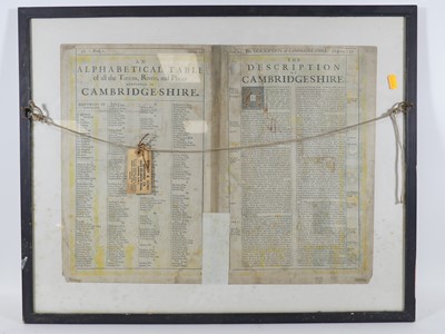 Lot 2201 - John Speed - Cambridgshire, circa 1676,...