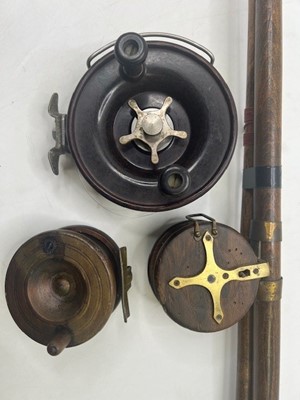 Lot 3544 - An Edwardian hand-made wooden and brass two...