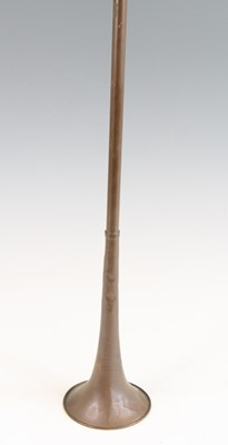 Lot 3329 - A copper herald's horn, the bell marked...