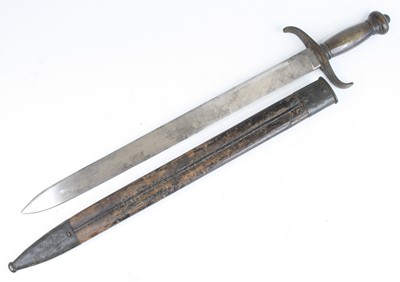 Lot 3399 - A Prussian M1852 Faschinenmesser, having a...