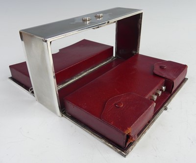 Lot 165 - An Art Deco chrome and enamelled inset games...