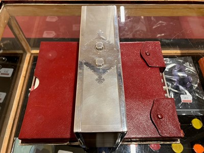 Lot 165 - An Art Deco chrome and enamelled inset games...