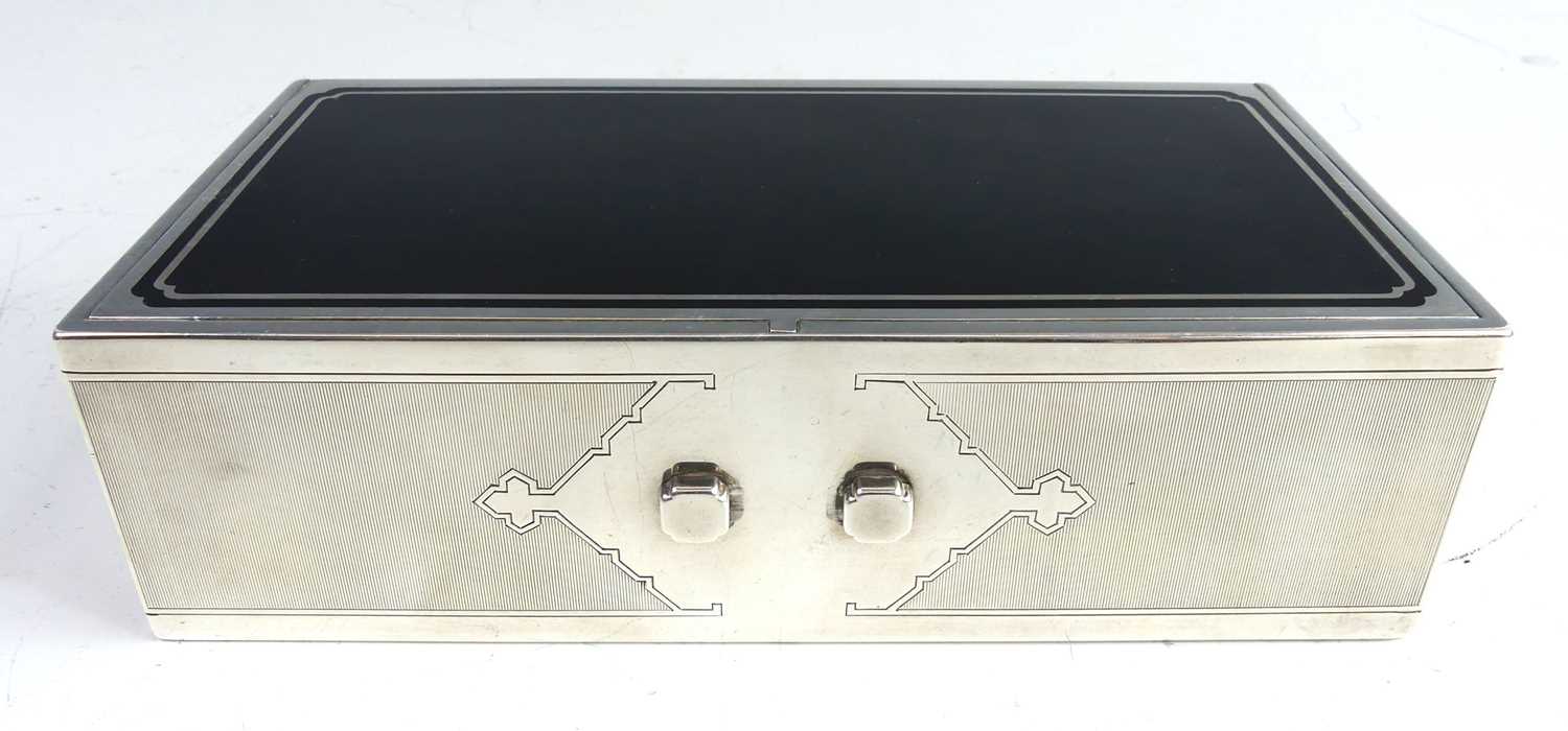 Lot 165 - An Art Deco chrome and enamelled inset games...