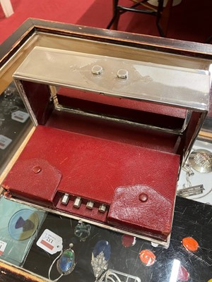 Lot 165 - An Art Deco chrome and enamelled inset games...