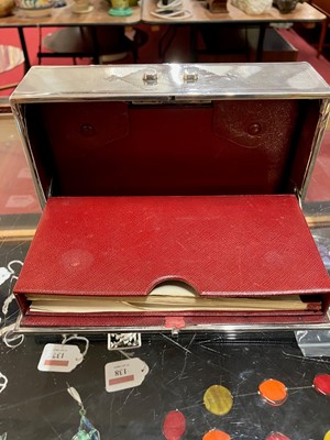 Lot 165 - An Art Deco chrome and enamelled inset games...