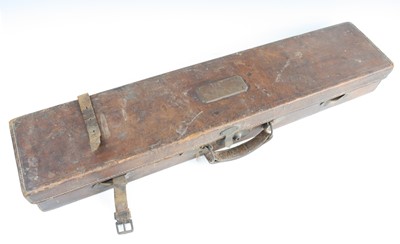 Lot 3527 - An early 20th century brown leather shotgun...