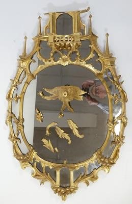 Lot 2312 - A 19th century Chinese Chippendale giltwood...