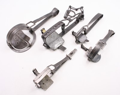 Lot 3532 - A group of fourteen gin traps to include...