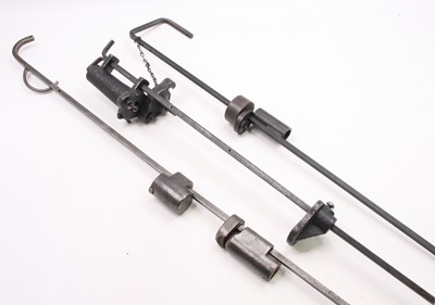 Lot 3536 - A 19th century wrought iron gamekeepers /...
