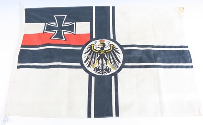Lot 3454 - An Imperial German style flag on a white...