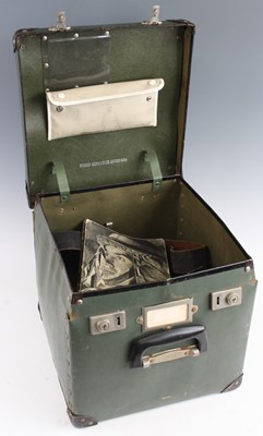 Lot 3460 - A WW II Civil Defence Zuckerman helmet, marked...