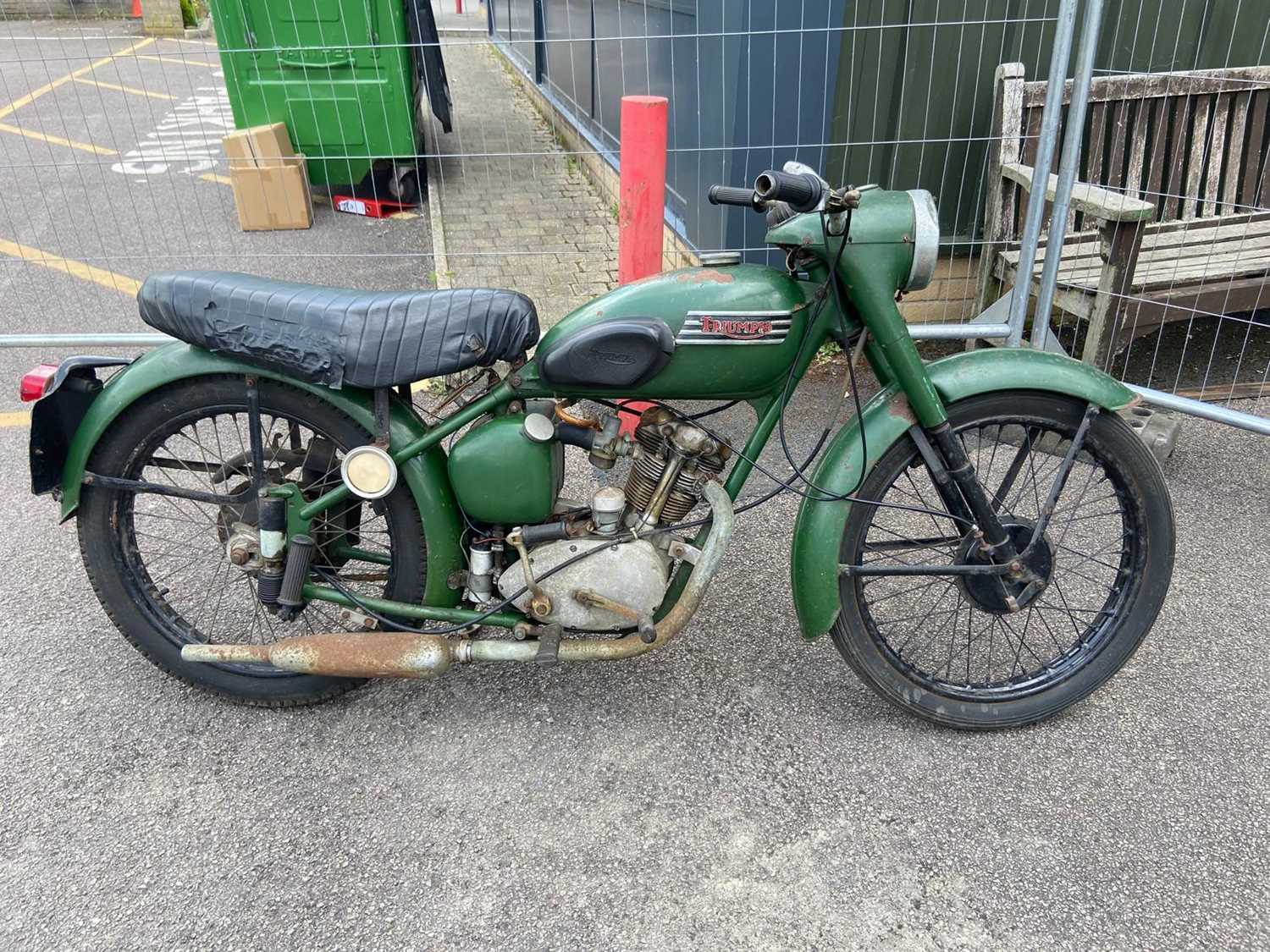 Lot 2931 - A 1954 Triumph 200cc motorcycle 
Registration...