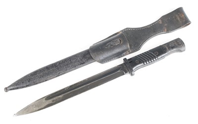 Lot 3466 - A German Model 84/98 Mauser bayonet, having a...