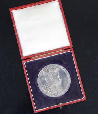 Lot 3453 - An Edward VII 1902 Coronation medallion, obv...
