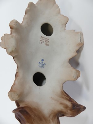 Lot 1 - A Capo di Monte pottery horse's head bust,...