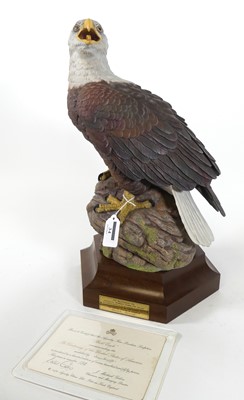 Lot 34 - An Aynsley porcelain sculpture of a bald eagle,...