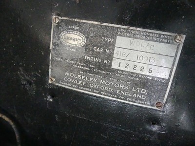 Lot 2904 - A 1951 Wolseley 6/80 Saloon. Reg No. LYX432...