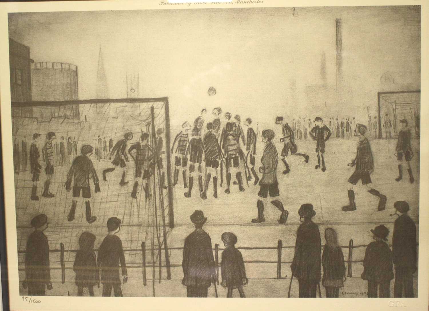 Lot 1035 - Laurence Stephen Lowry - The Football Match,...
