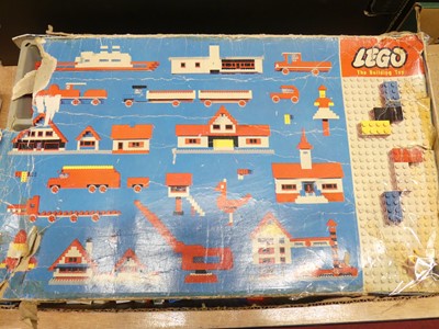Lot 1520 - An early Lego construction set housed in the...