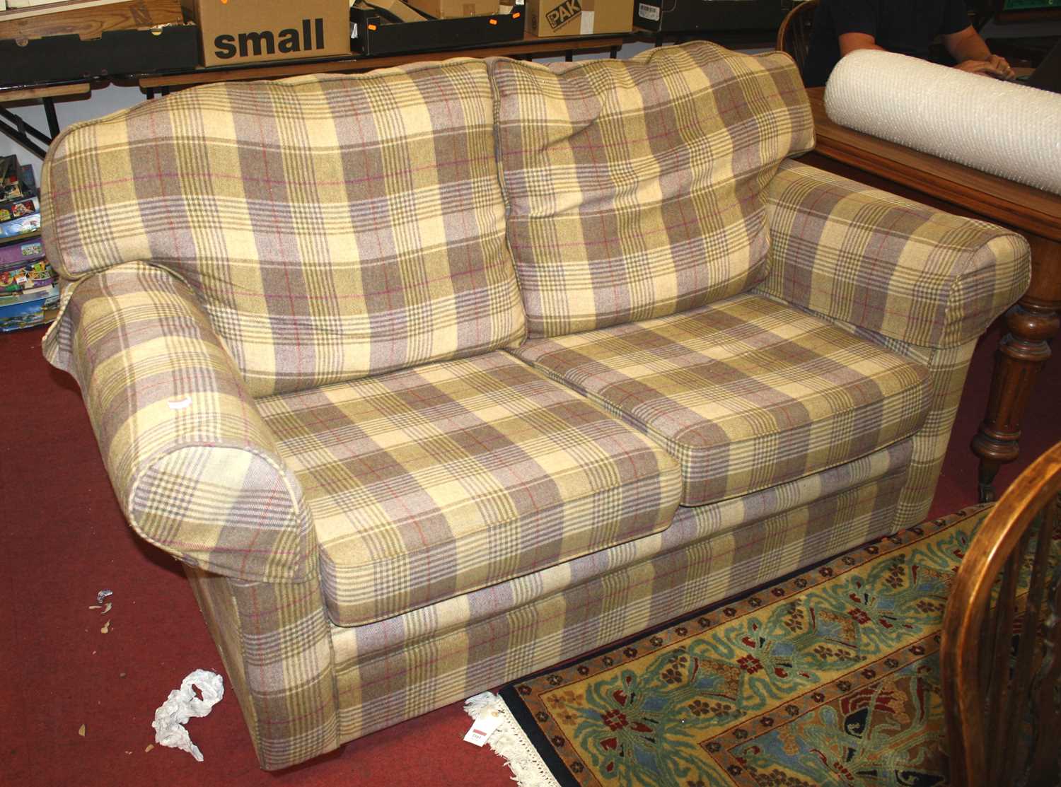 Lot 1182 - A Jayrest Interiors of Hadleigh chequer wool...