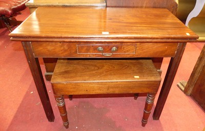 Lot 1365 - An early 19th century mahogany fold-over table,...