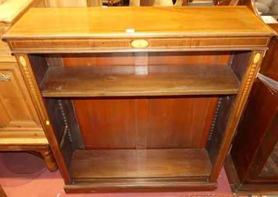 Lot 1384 - An Edwardian mahogany and satinwood inlaid...