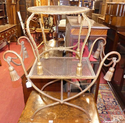 Lot 1403 - A decorative French gilt and wired metal...