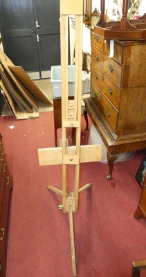 Lot 1406 - A contemporary beech freestanding adjustable...