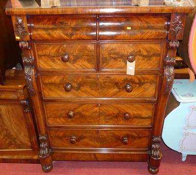 Lot 1410 - An imposing mid-Victorian Scottish mahogany...