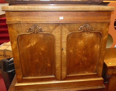 Lot 1414 - An early Victorian rosewood chiffonier, width...