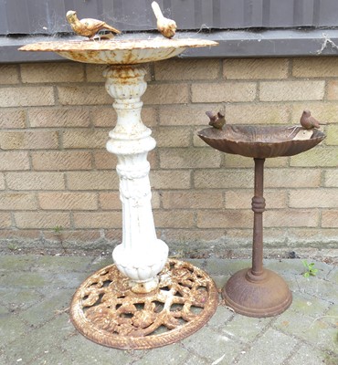 Lot 1422 - A cast iron freestanding circular bird bath...
