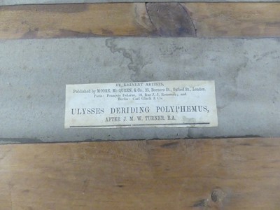 Lot 1120 - After JMW Turner - Ulysses Deriding Polyphemus,...