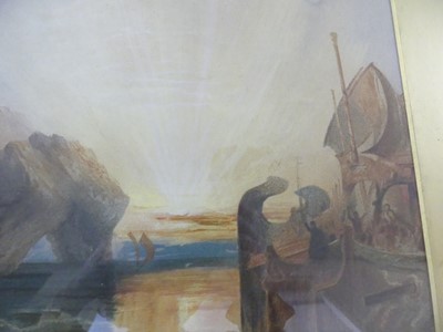 Lot 1120 - After JMW Turner - Ulysses Deriding Polyphemus,...