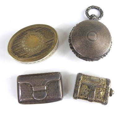 Lot 2107 - A group of four George III silver vinaigrettes,...