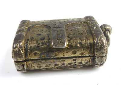 Lot 2107 - A group of four George III silver vinaigrettes,...