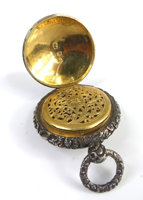 Lot 2107 - A group of four George III silver vinaigrettes,...