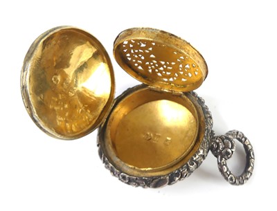 Lot 2107 - A group of four George III silver vinaigrettes,...