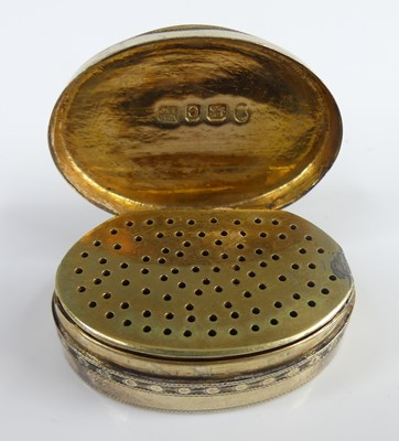 Lot 2107 - A group of four George III silver vinaigrettes,...