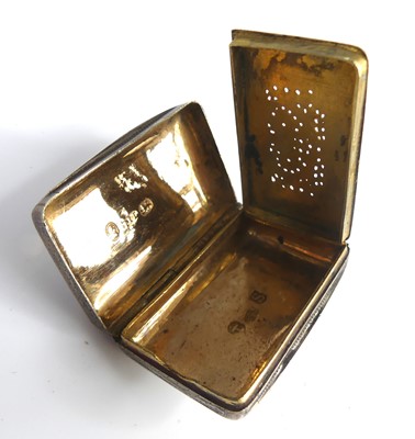 Lot 2107 - A group of four George III silver vinaigrettes,...