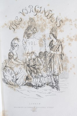 Lot 2012 - Thackeray, William Makepeace: The Virginians....