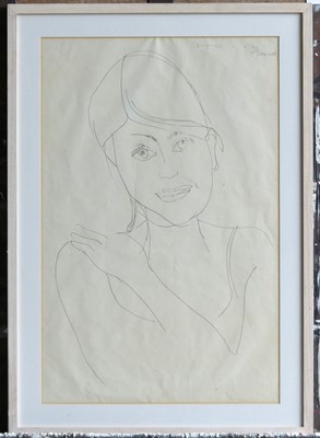 Lot 89 - Ray Exworth (1930-2015) - Aimee, pencil,...