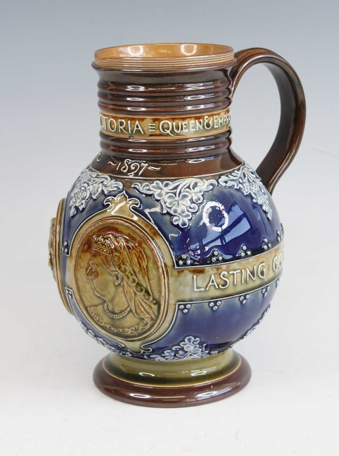 Lot 2066 - A Doulton Lambeth Queen Victoria Diamond...