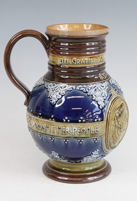 Lot 2066 - A Doulton Lambeth Queen Victoria Diamond...