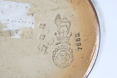 Lot 2074 - A Royal Doulton stoneware jug to commemorate...