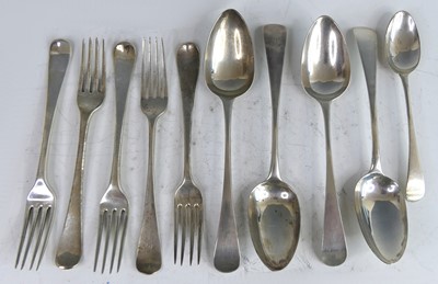 Lot 2184 - A collection of George III silver flatwares by...