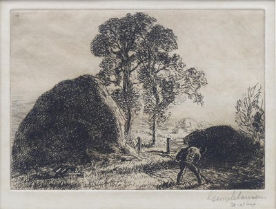 Lot 377 - Sir George Clausen RA (1852-1944) - September...
