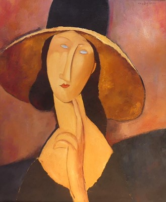 Lot 242 - After Amedeo Modigliani - Portrait of Jeanne...