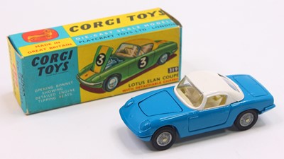 Lot 1597 - Corgi Toys No. 319 Lotus Elan Coupe comprising...